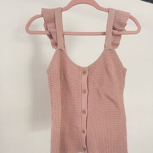 Women’s pink Coco + Jaimeson knit top